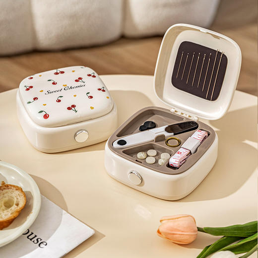 摩登主妇针线盒家用高质量新款磁吸便携缝补针线神器迷你实用套装 商品图0