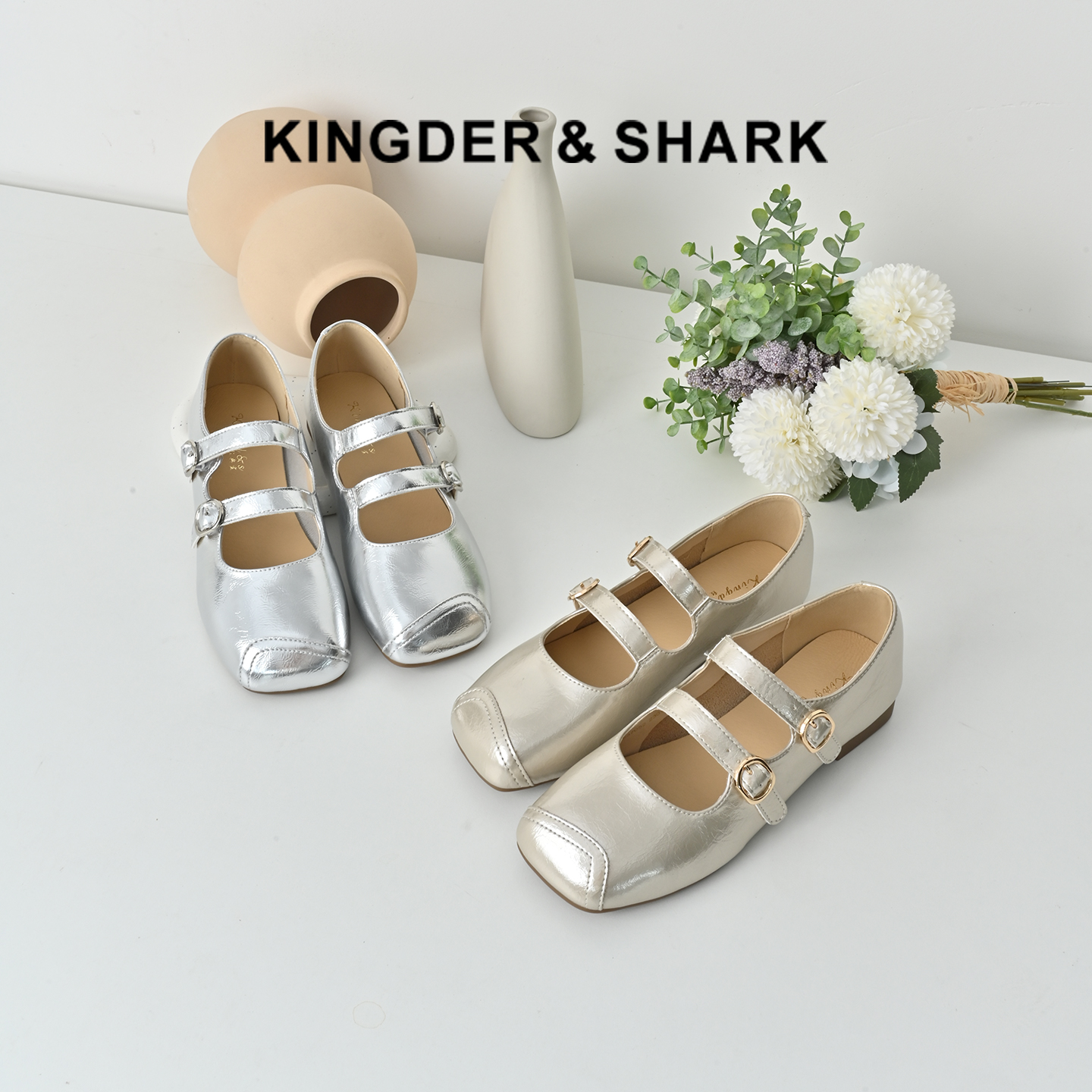 经典鲨2025年秋季新款复古小方头平底时尚气质玛丽珍单鞋女KW178-537051