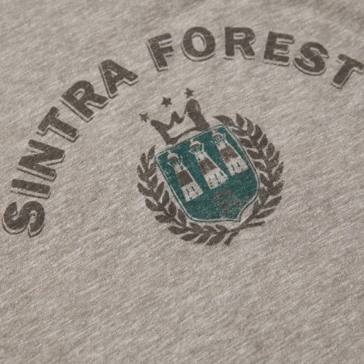 ROMI STUDIO“美式复古”花纱棉字母印花轻薄圆领短袖T恤RWCSSM1607【现货】 商品图3