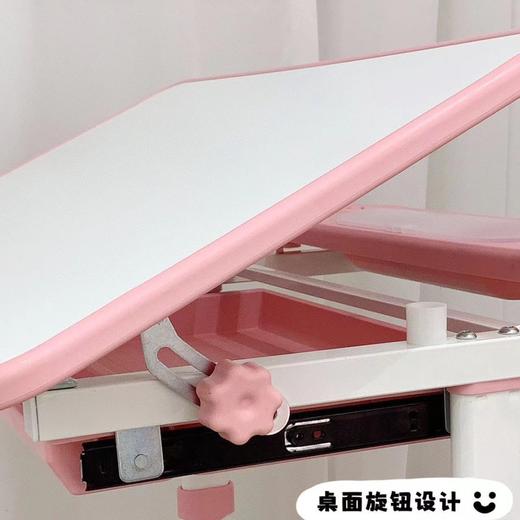【孩子成长好伙伴】📚可调节学习桌椅，矫正坐姿+护眼灯💡让学习更高效！新品家用调节式儿童学习桌椅 看书写作课桌椅多功能坐姿矫正学习桌 商品图2