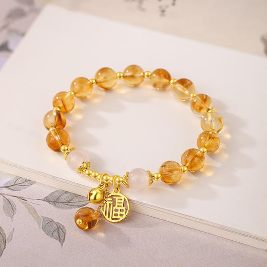 金六福吉祥蜜语晶辉水晶手串JLFJSC12519★ 商品图3