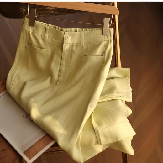 通勤气质！2025天丝亚麻半身裙高腰显瘦直筒A字裙宽松中长款女夏款！ 商品图4