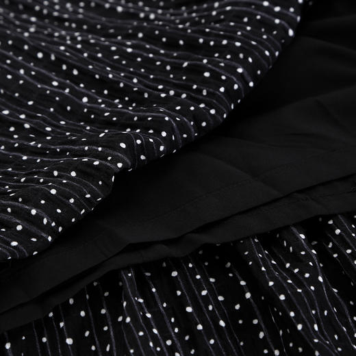 QF8B9斯尔丽25新款法式浪漫荷叶边立体手工盘花可腰带可领度假连衣裙 商品图7