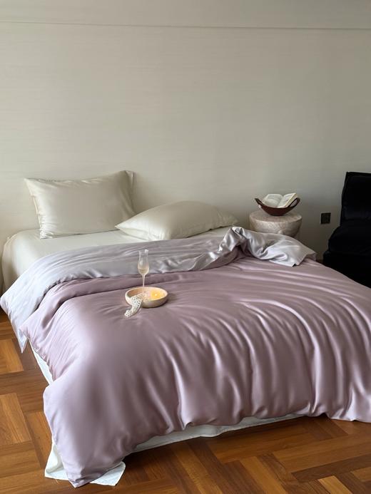 自然醒60支兰精天丝纯色双拼单品被套被罩HS 商品图4