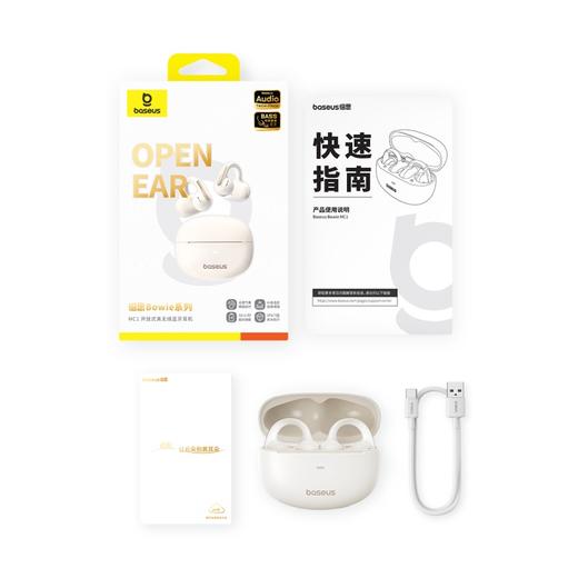 CN-倍思 Bowie系列 MC1 开放式真无线蓝牙耳机 星光白 商品图4