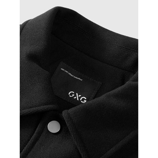 GXG男装 仿麂皮后背绣花设计潮流翻领休闲夹克外套 2024冬季热卖 商品图2