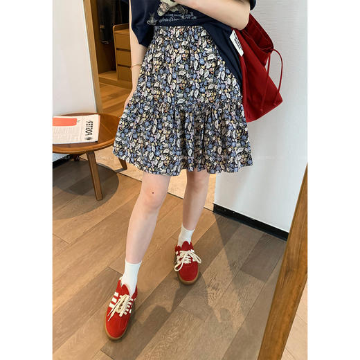 2025新款时尚复古高腰碎花半身裙女！夏季新款显瘦A字中裙！ 商品图3