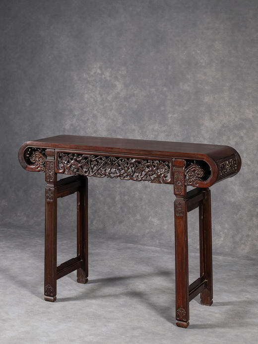 清	红木透雕梅花纹琴桌 商品图0