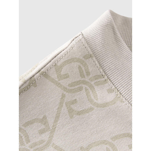 GXG男装 圆领T恤全身满印上衣短袖针织 2025夏季热卖 商品图3