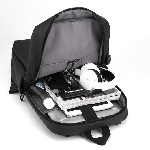 SHERIDAN喜来登商务休闲双肩背包SHB240503  黑色 29*14*41cm 商品图9