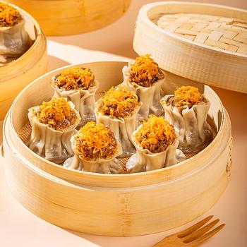 巴比咸蛋黄烧卖 420g6只装 家庭儿童早餐 烧麦馒头早点开学季速冻 商品图3