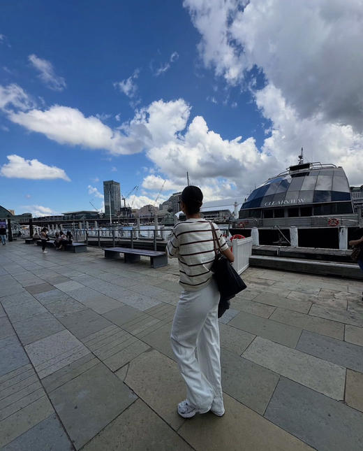 613-1 出澳洲正单 如jia白送 venroy有机棉 情侣款 宽松条纹短袖T恤 我穿M宽松大气 商品图6