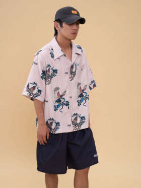 GYOZA PASTA/GP25AW-C045/古巴领短袖衬衫花衬衫衬衣