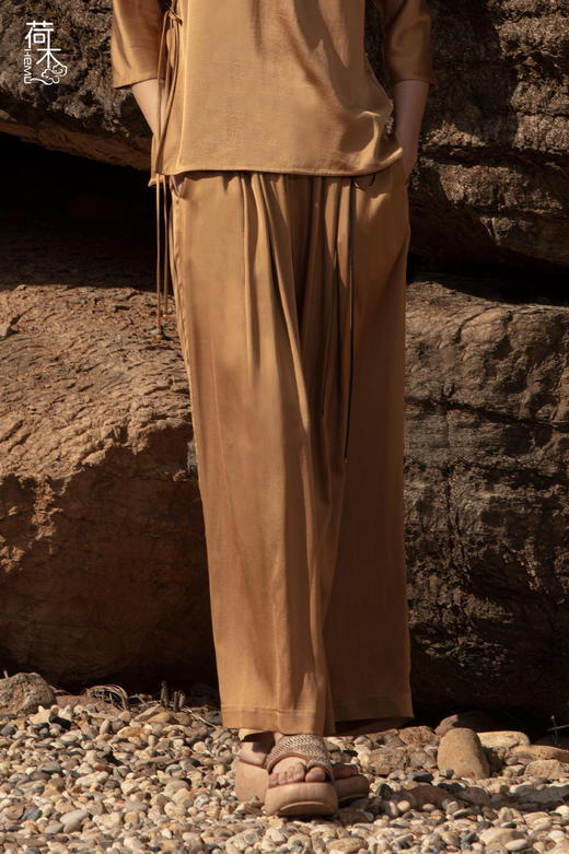 荷木HEMU丨吉纹·宽腿裤 商品图4