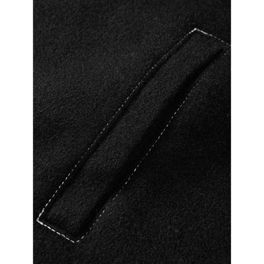 GXG男装 黑色商务通勤明线口袋短款计羊毛外套大衣 
 冬季热卖 商品图3