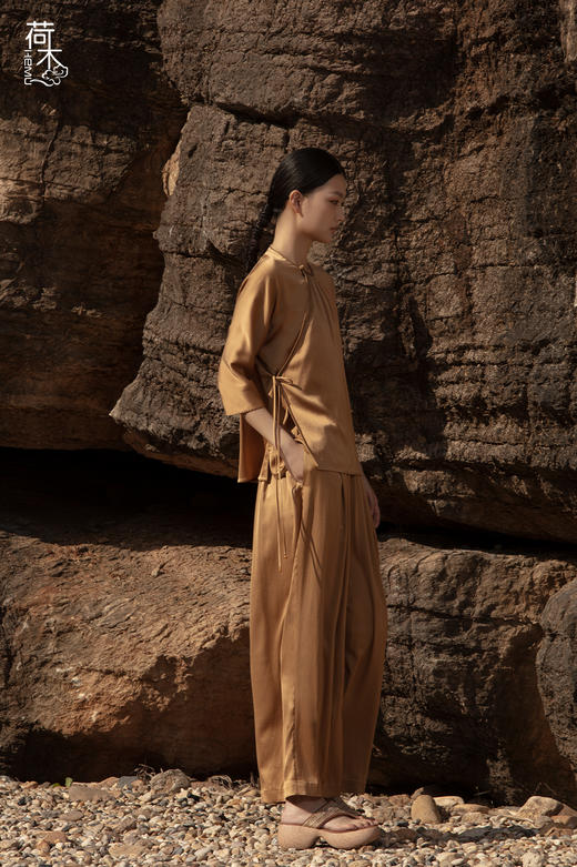 荷木HEMU丨吉纹·宽腿裤 商品图2