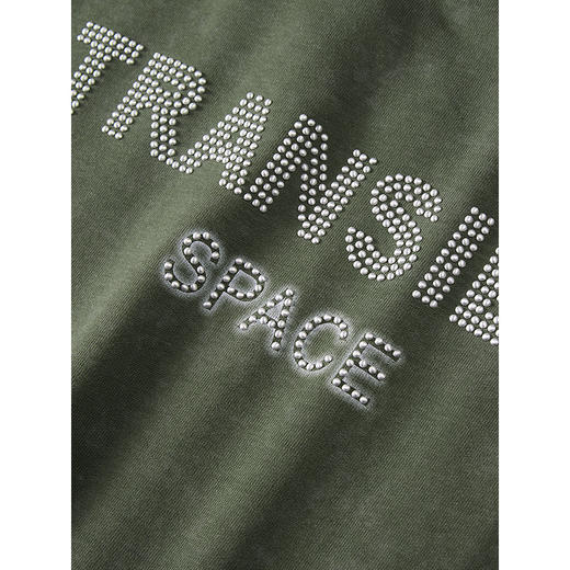 GXG男装 圆领T恤背后字母印花上衣短袖针织 2025夏季热卖 商品图3