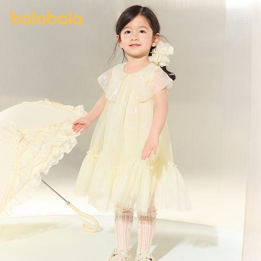 巴拉巴拉女童裙子儿童连衣裙2025新款夏装中幼童甜美网纱裙子洋气 商品图0