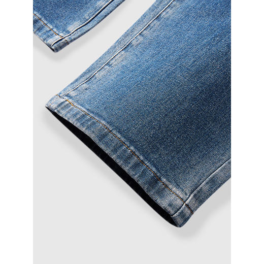 GXG男装 深蓝色经典牛仔裤宽松休闲裤通勤男士长裤 25年春季热卖 商品图4