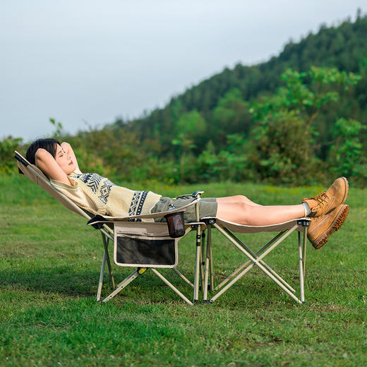 【积分兑换】挪客（NatureHike）暮望T05J连桌休闲躺椅 卡其色 CNK2350JJ011 商品图7