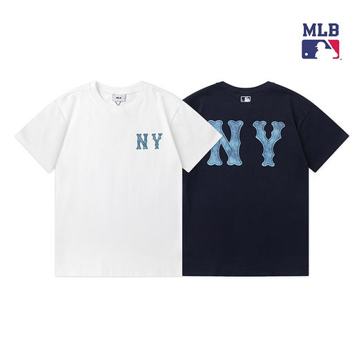 NY1120 mlb新款NY牛仔印花 短袖 商品图2