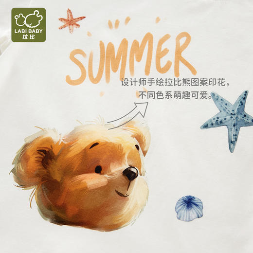 拉比-童衣类（春）I5拉比熊圆领衣灰蓝080 商品图4