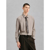 GXG男装  咖色质感面料免烫衬衫24年冬季热卖G24X034070 商品缩略图2
