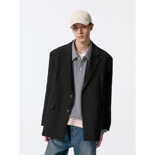 GXG男装  宽松时尚休闲西装男士外套G24X133007 商品图4