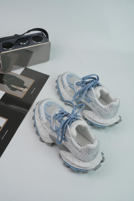 Westory2025年夏季超轻系带厚底极细透网的海盐水钻运动款老爹鞋W25CM75551 商品图3