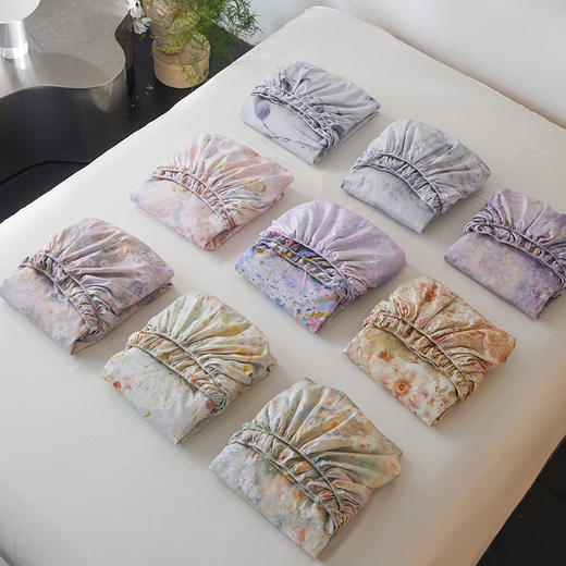 自然醒A类100支长绒棉全棉数码印花床笠三件套床罩床垫保护罩HS 商品图14