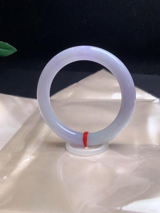 620227，54.5紫罗兰细圆条，满圈带紫底色，清新有特色，粉紫底 商品图2