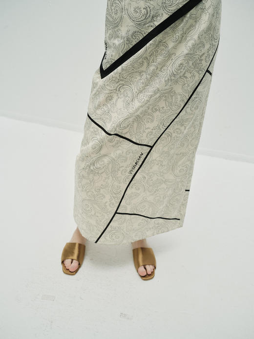 VC｜PF25010 Roma silk skirt [半身裙  米白印花 ] 商品图1