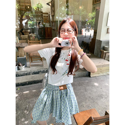 【149元任选2件】 现货！格子不规则半身裙 商品图1