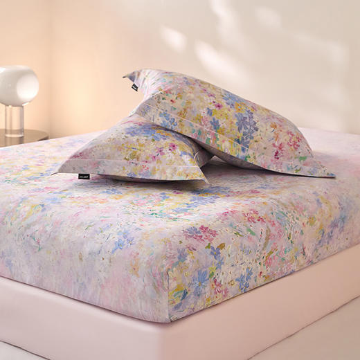 自然醒A类100支长绒棉全棉数码印花床笠三件套床罩床垫保护罩HS 商品图5