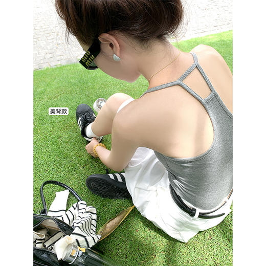 <曾小咸推荐>工字美背遮副乳外穿吊带背心女 商品图1