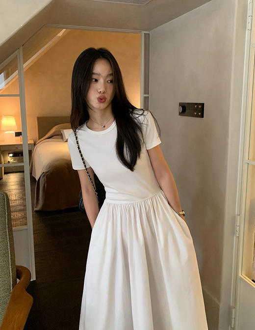 RL拉夫弹力显高中长款连衣裙061303 商品图9