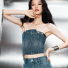 simplepieces背心女2023年夏季SPS错位设计牛仔抹胸上衣 商品缩略图1