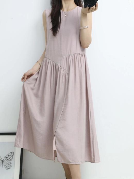 LPIUTY品牌直发！温柔风无袖亚麻连衣裙 C21925103 商品图3