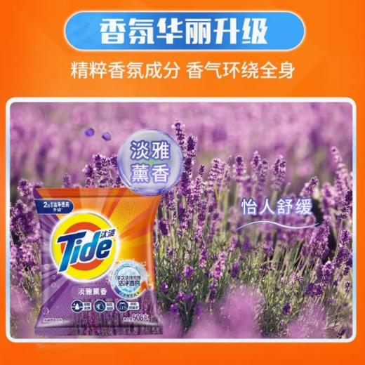汰渍洁净熏香熏衣草香氛洗衣粉508g/袋 商品图2