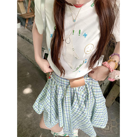 【149元任选2件】 现货！格子不规则半身裙 商品图2