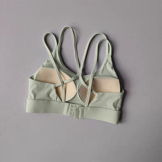 【美背撞色专业运动内衣】防震跑步瑜伽背心 速干固定一体普拉提文胸  商品图12