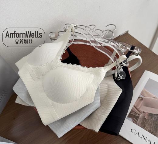 夏日必备凉感V领蕾丝小吊带无痕舒适优雅 商品图3