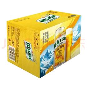 【批发】乌苏天山原酿啤酒500ml/罐*12听