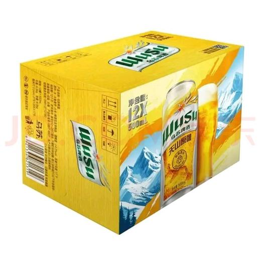 【批发】乌苏天山原酿啤酒500ml/罐*12听 商品图0
