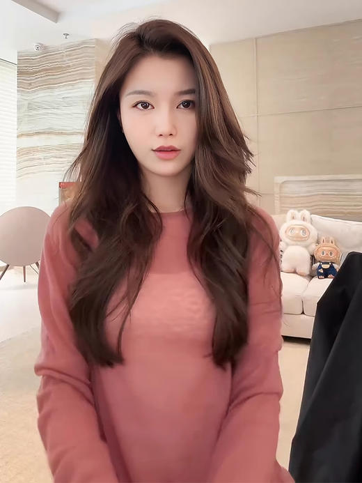 COCO ZONE 刘一一 【100羊毛】亲肤简约圆领显瘦小衫CD2A1135 商品图1