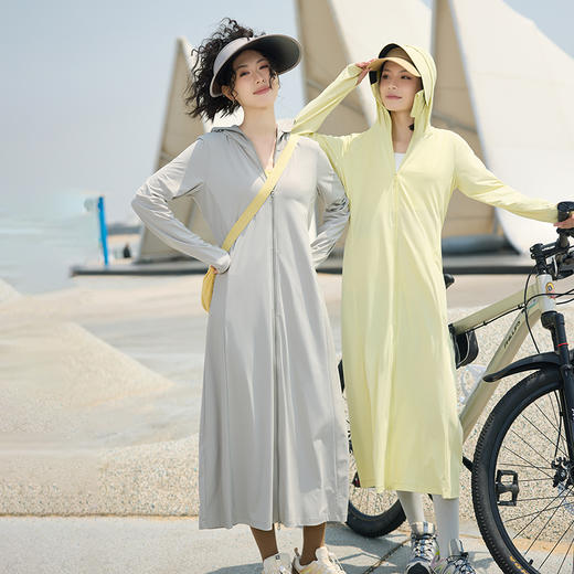 LUCKYDEER/幸运鹿防晒衣女夏季2025新款长款全身修身防晒服皮肤衣 商品图1