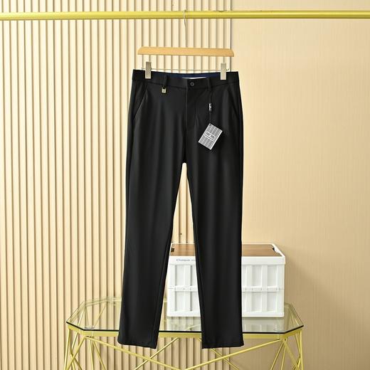 杰尼亚夏季新款锦氨冰丝轻薄弹力商务休闲西裤 商品图5