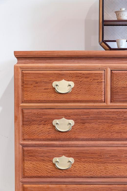 红桥红 | 家具严选  缅甸花梨（大果紫檀）【106 明式素面 五斗柜】 商品图3