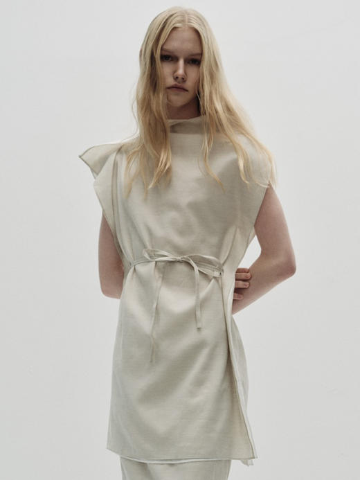 VC｜PF25006 Sabina double top  [ 无袖上衣 浅米 / 黑 ] 商品图3