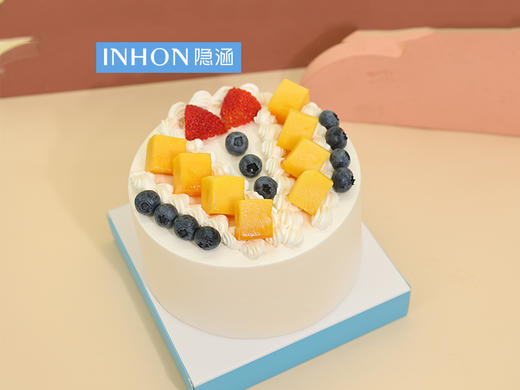 4英寸蝴蝶结生日蛋糕【只赠送餐具一套】 商品图0